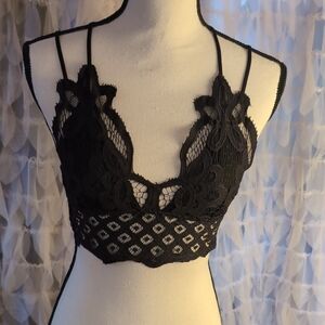 Elegant Black Lace Bralette